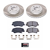 SC6508 Semi-Coated Rotor & Low-Dust Ceramic Brake Pad Kit - image 1