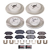SC6509 Semi-Coated Rotor & Low-Dust Ceramic Brake Pad Kit - image 1