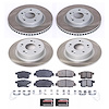 SC6516 Semi-Coated Rotor & Low-Dust Ceramic Brake Pad Kit - image 1
