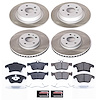 SC6556 Semi-Coated Rotor & Low-Dust Ceramic Brake Pad Kit - image 1