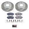 SC656 Semi-Coated Rotor & Low-Dust Ceramic Brake Pad Kit - image 1