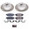 SC6562 Semi-Coated Rotor & Low-Dust Ceramic Brake Pad Kit - image 1