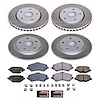 SC6563 Semi-Coated Rotor & Low-Dust Ceramic Brake Pad Kit - image 1