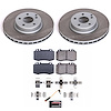 SC6599 Semi-Coated Rotor & Low-Dust Ceramic Brake Pad Kit - image 1