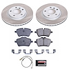 SC6665 Semi-Coated Rotor & Low-Dust Ceramic Brake Pad Kit - image 1