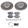 SC6741 Semi-Coated Rotor & Low-Dust Ceramic Brake Pad Kit - image 1