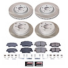 SC6765 Semi-Coated Rotor & Low-Dust Ceramic Brake Pad Kit - image 1