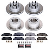SC6820 Semi-Coated Rotor & Low-Dust Ceramic Brake Pad Kit - image 1
