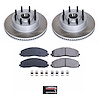 SC6821 Semi-Coated Rotor & Low-Dust Ceramic Brake Pad Kit - image 1