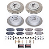 SC691 Semi-Coated Rotor & Low-Dust Ceramic Brake Pad Kit - image 1