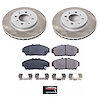 SC692 Semi-Coated Rotor & Low-Dust Ceramic Brake Pad Kit - image 1