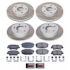 SC6945 Semi-Coated Rotor & Low-Dust Ceramic Brake Pad Kit - image 1