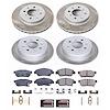SC695 Semi-Coated Rotor & Low-Dust Ceramic Brake Pad Kit - image 1