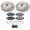SC696 Semi-Coated Rotor & Low-Dust Ceramic Brake Pad Kit - image 1
