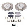 SC6961 Semi-Coated Rotor & Low-Dust Ceramic Brake Pad Kit - image 1