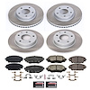 SC6970 Semi-Coated Rotor & Low-Dust Ceramic Brake Pad Kit - image 1