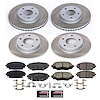 SC6972 Semi-Coated Rotor & Low-Dust Ceramic Brake Pad Kit - image 1