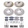 SC698 Semi-Coated Rotor & Low-Dust Ceramic Brake Pad Kit - image 1