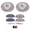 SC699 Semi-Coated Rotor & Low-Dust Ceramic Brake Pad Kit - image 1