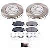 SC7036 Semi-Coated Rotor & Low-Dust Ceramic Brake Pad Kit - image 1