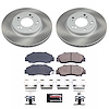SC704 Semi-Coated Rotor & Low-Dust Ceramic Brake Pad Kit