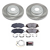 SC7079 Semi-Coated Rotor & Low-Dust Ceramic Brake Pad Kit - image 1