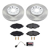 SC7080 Semi-Coated Rotor & Low-Dust Ceramic Brake Pad Kit