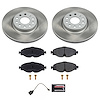 SC7082 Semi-Coated Rotor & Low-Dust Ceramic Brake Pad Kit - image 1
