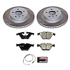 SC7163 Semi-Coated Rotor & Low-Dust Ceramic Brake Pad Kit - image 1