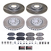 SC7288 Semi-Coated Rotor & Low-Dust Ceramic Brake Pad Kit - image 1