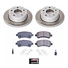 SC7313 Semi-Coated Rotor & Low-Dust Ceramic Brake Pad Kit - image 1