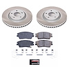SC7343 Semi-Coated Rotor & Low-Dust Ceramic Brake Pad Kit - image 1