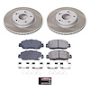 SC7345 Semi-Coated Rotor & Low-Dust Ceramic Brake Pad Kit - image 1
