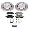 SC7352 Semi-Coated Rotor & Low-Dust Ceramic Brake Pad Kit