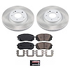 SC7353 Semi-Coated Rotor & Low-Dust Ceramic Brake Pad Kit