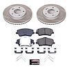 SC7370 Semi-Coated Rotor & Low-Dust Ceramic Brake Pad Kit - image 1
