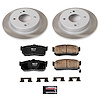 SC740 Semi-Coated Rotor & Low-Dust Ceramic Brake Pad Kit - image 1
