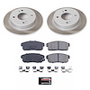 SC741 Semi-Coated Rotor & Low-Dust Ceramic Brake Pad Kit - image 1