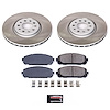 SC7414 Semi-Coated Rotor & Low-Dust Ceramic Brake Pad Kit - image 1