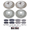 SC751 Semi-Coated Rotor & Low-Dust Ceramic Brake Pad Kit