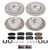SC7510 Semi-Coated Rotor & Low-Dust Ceramic Brake Pad Kit - image 1