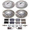 SC7538 Semi-Coated Rotor & Low-Dust Ceramic Brake Pad Kit - image 1