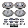 SC7557 Semi-Coated Rotor & Low-Dust Ceramic Brake Pad Kit - image 1