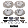 SC7582 Semi-Coated Rotor & Low-Dust Ceramic Brake Pad Kit - image 1