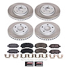 SC7584 Semi-Coated Rotor & Low-Dust Ceramic Brake Pad Kit - image 1