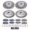 SC7609 Semi-Coated Rotor & Low-Dust Ceramic Brake Pad Kit