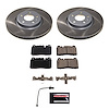 SC7653 Semi-Coated Rotor & Low-Dust Ceramic Brake Pad Kit - image 1