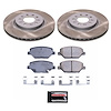 SC7661 Semi-Coated Rotor & Low-Dust Ceramic Brake Pad Kit - image 1