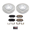 SC7673 Semi-Coated Rotor & Low-Dust Ceramic Brake Pad Kit - image 1
