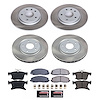 SC7841 Semi-Coated Rotor & Low-Dust Ceramic Brake Pad Kit - image 1